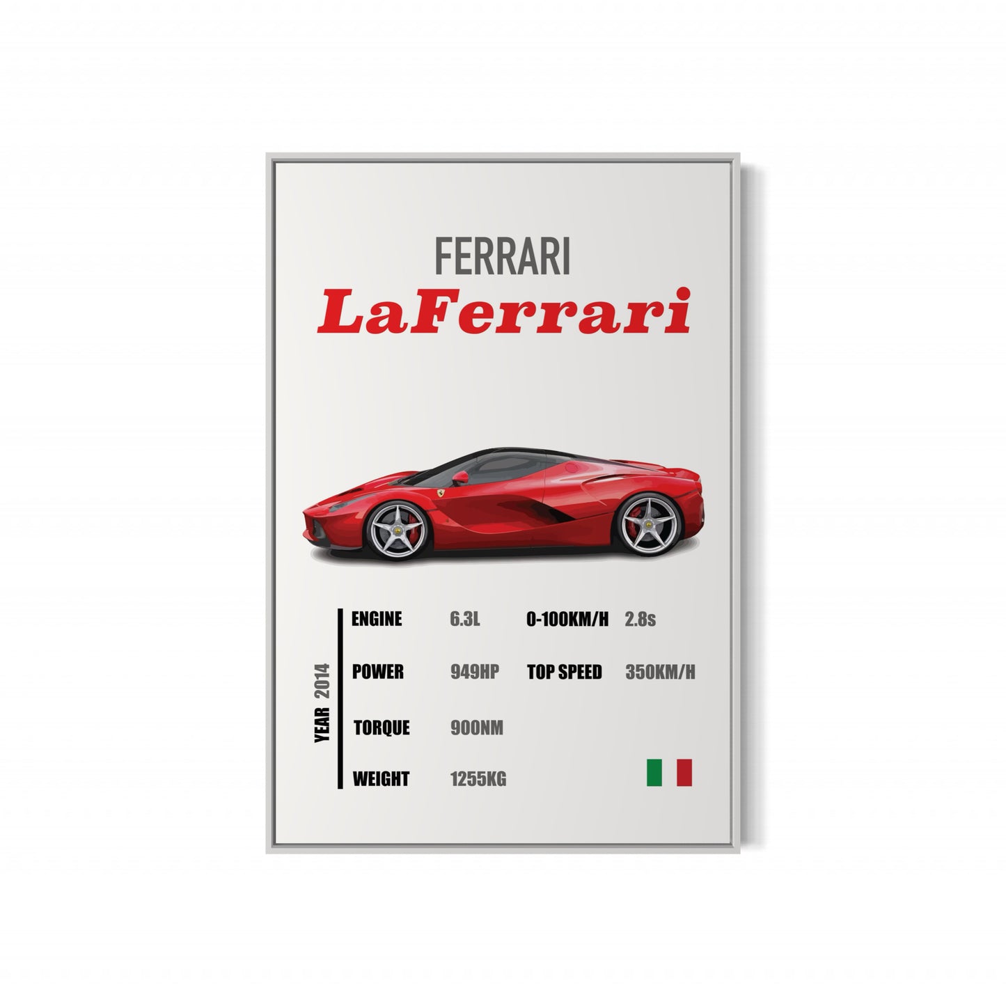 Ferrari Laferrari - Specifications Poster