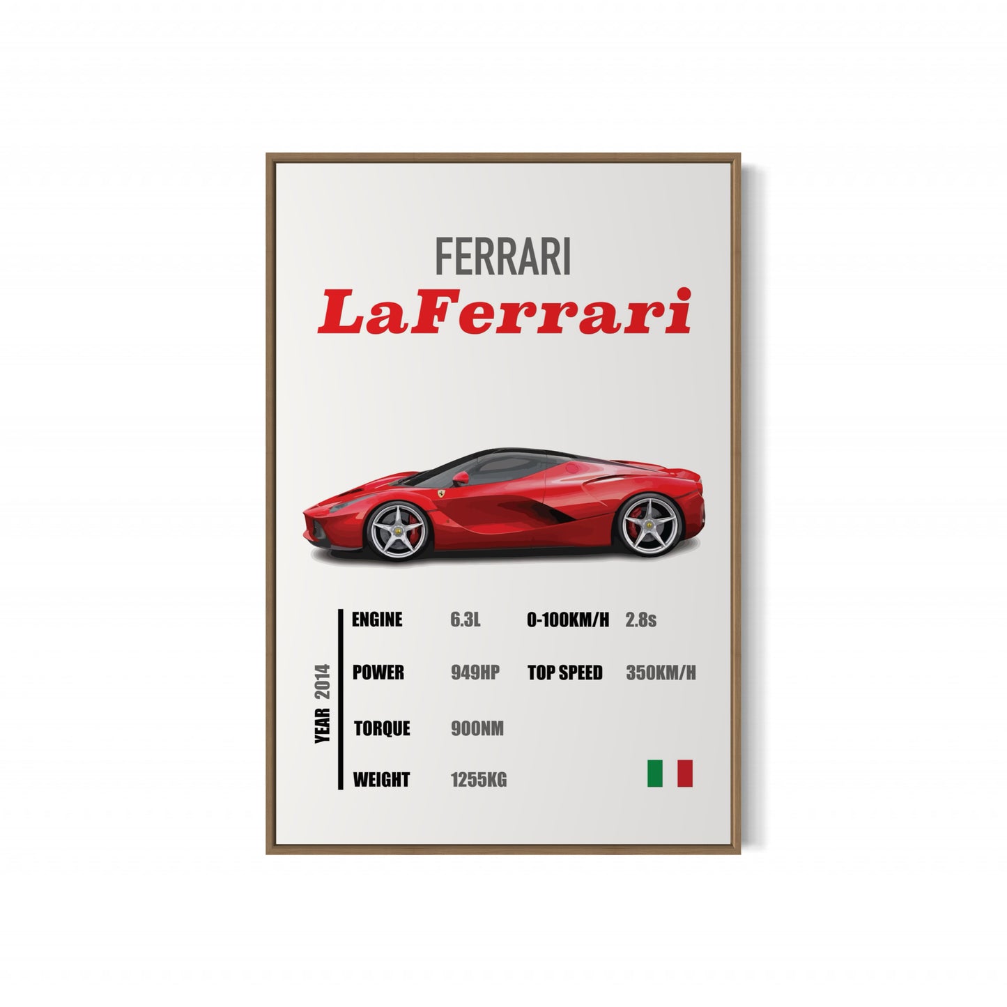 Ferrari Laferrari - Specifications Poster