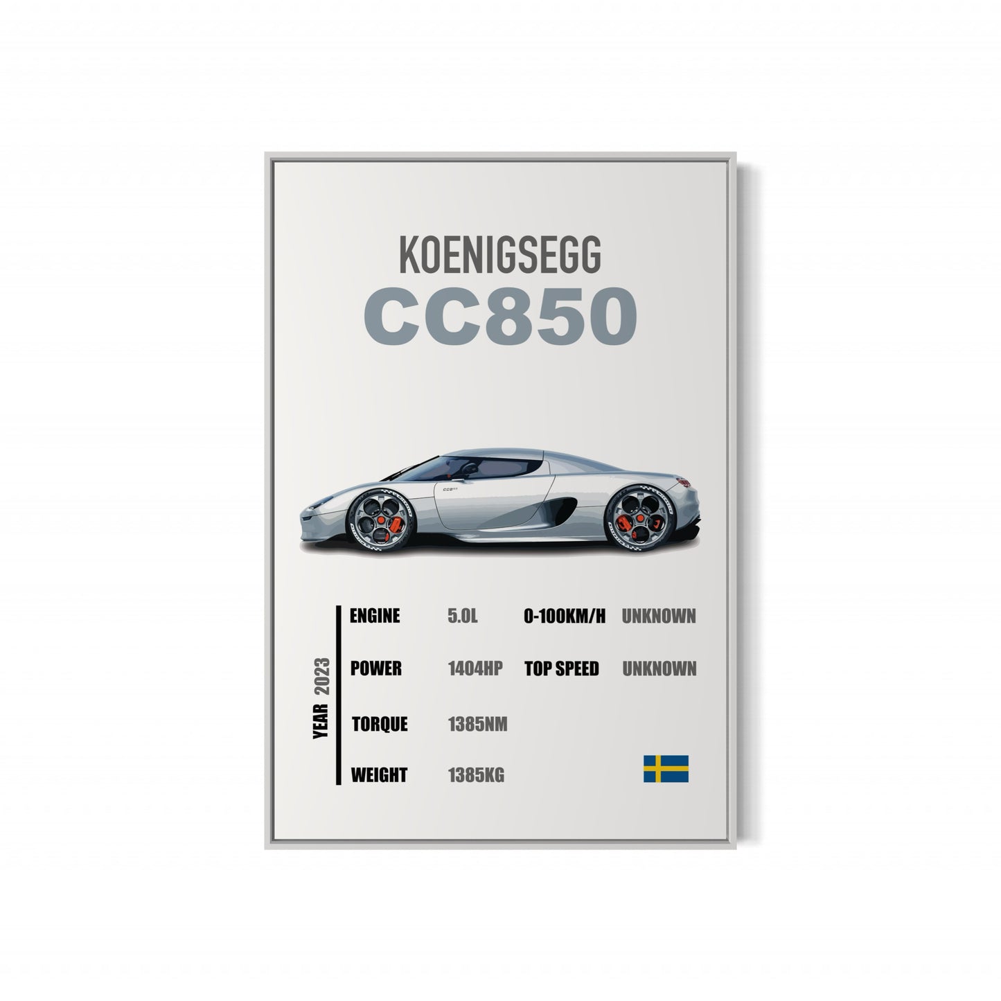 Koenigsegg CC850 - Specifications Poster