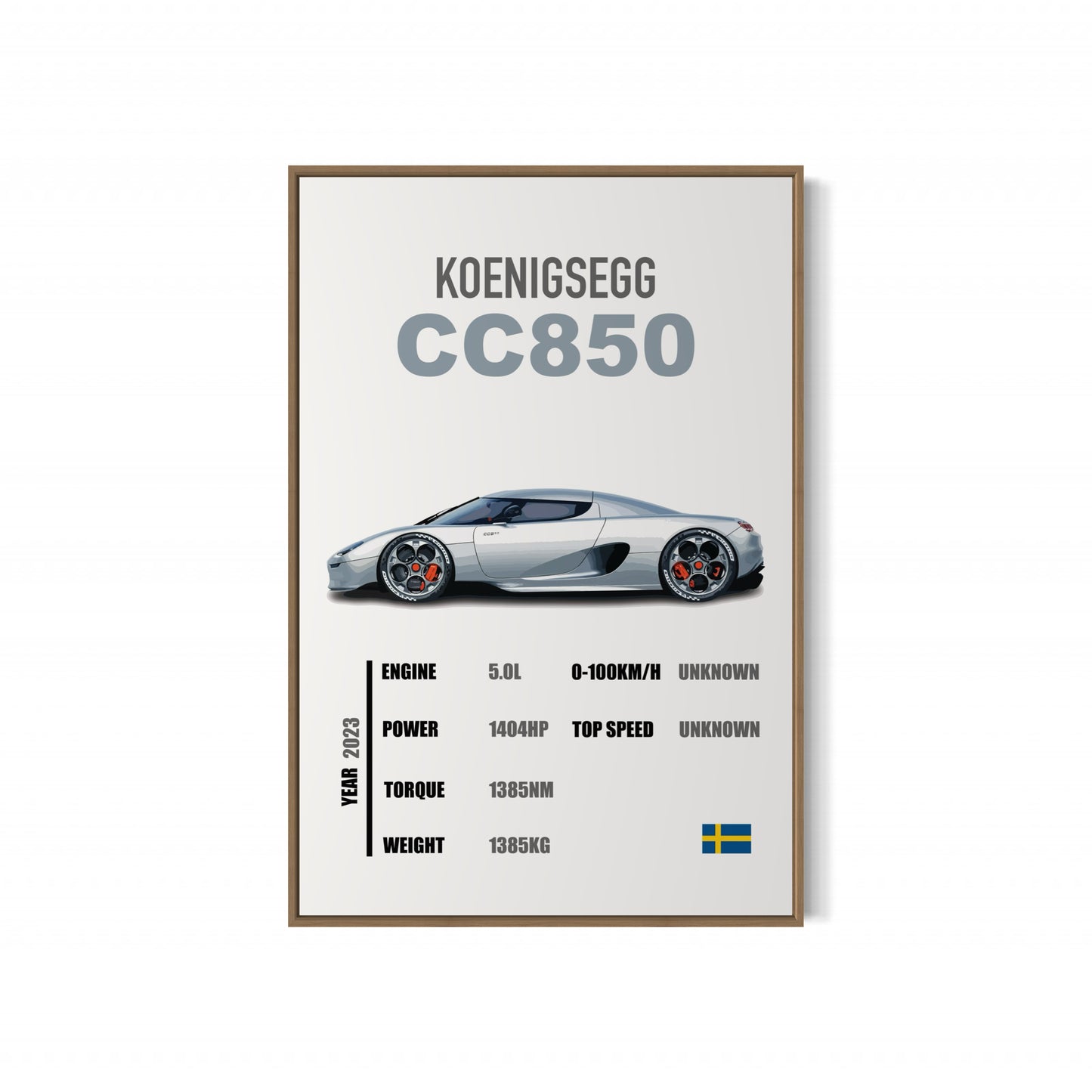 Koenigsegg CC850 - Specifications Poster