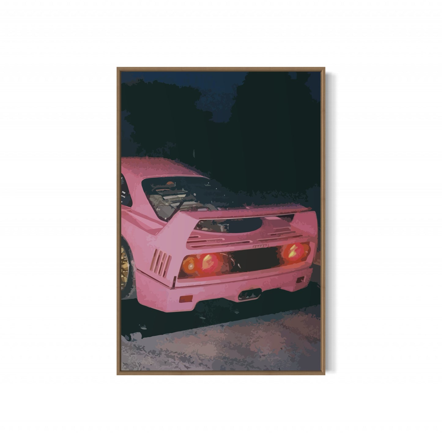 Pink Ferrari F40 Poster