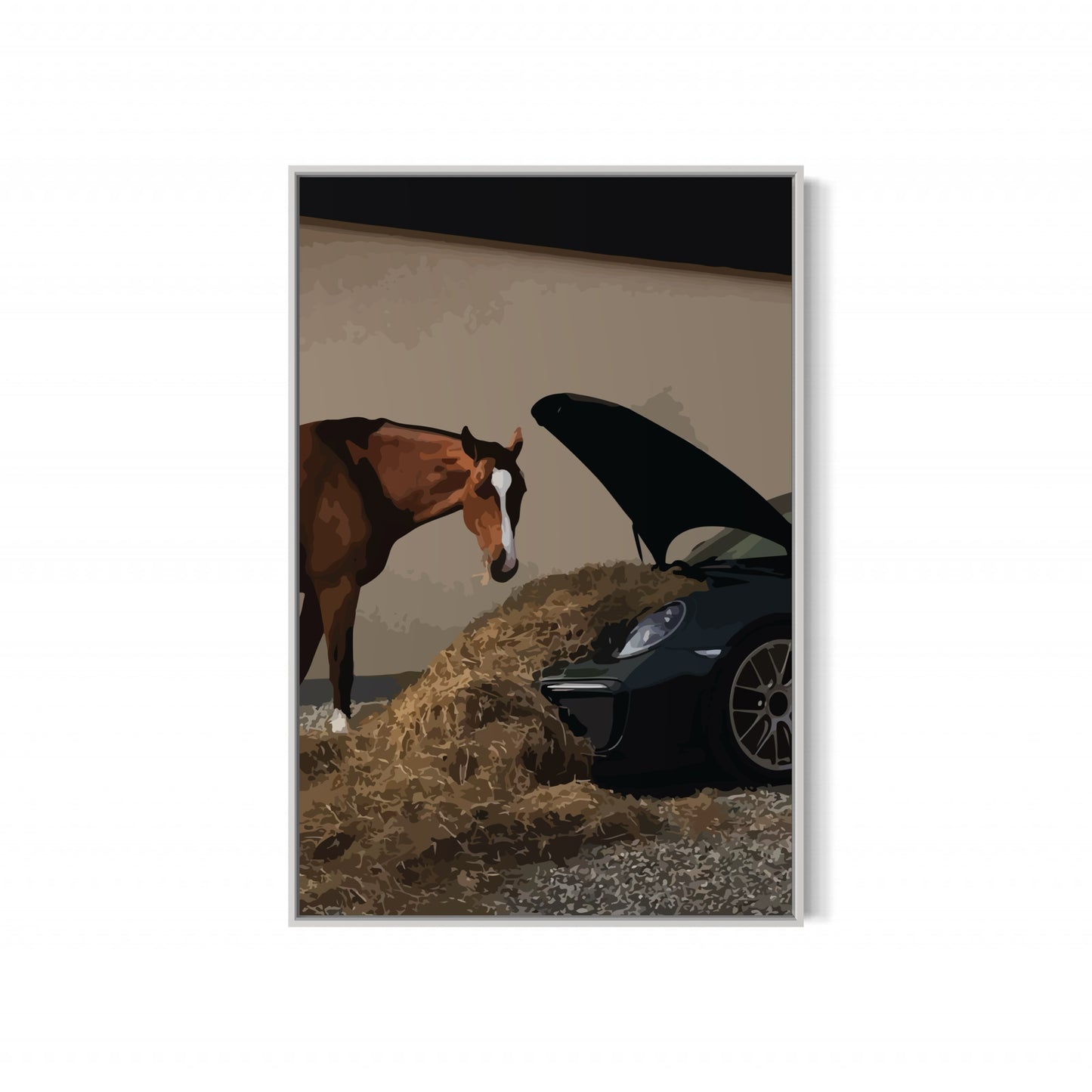 Horse x Porsche Poster
