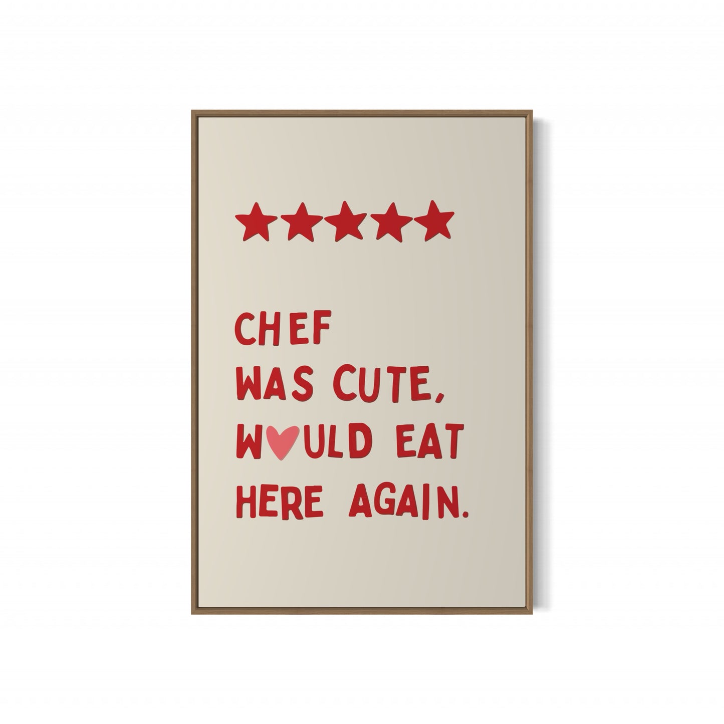 Chef Was Cute Poster
