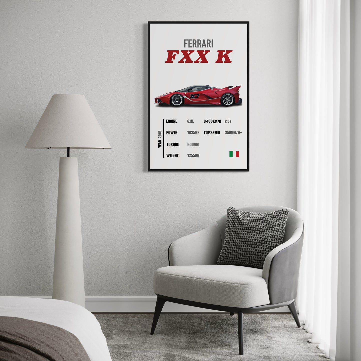 Ferrari FXX K - Specifications Poster