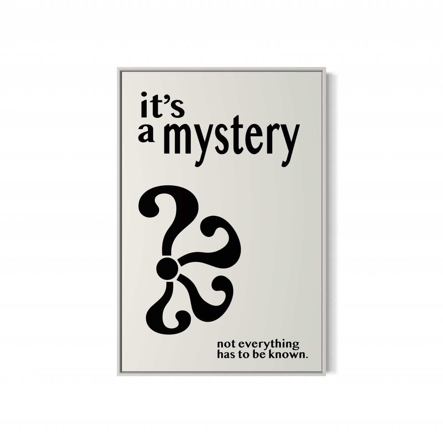 it's a mystery Poster