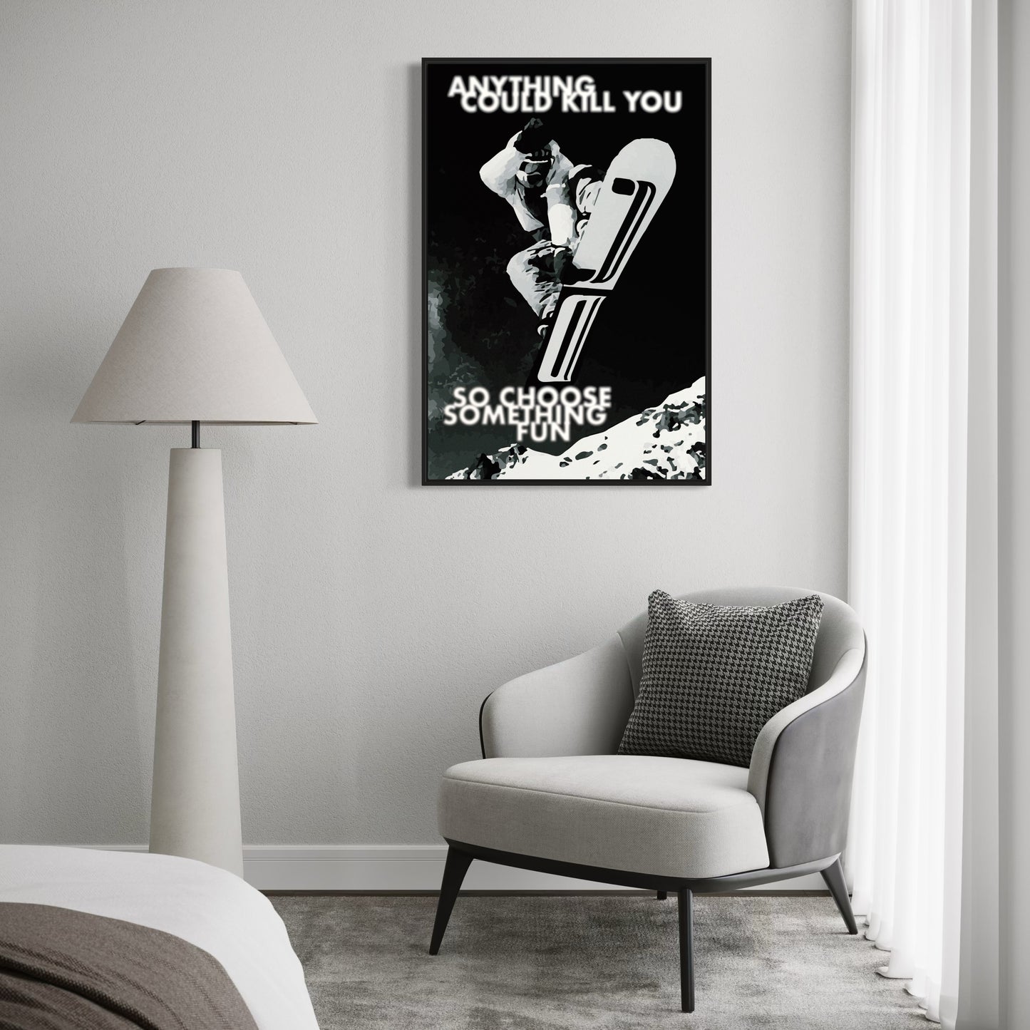 EXPLORETHEWRLD Snowboarding Poster
