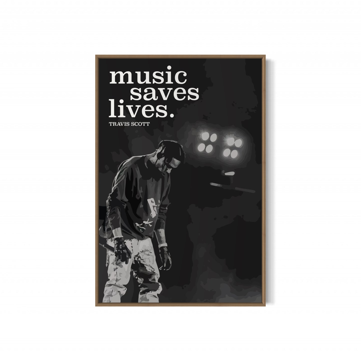 TRAVIS SCOTT Music Saves Lives Poster