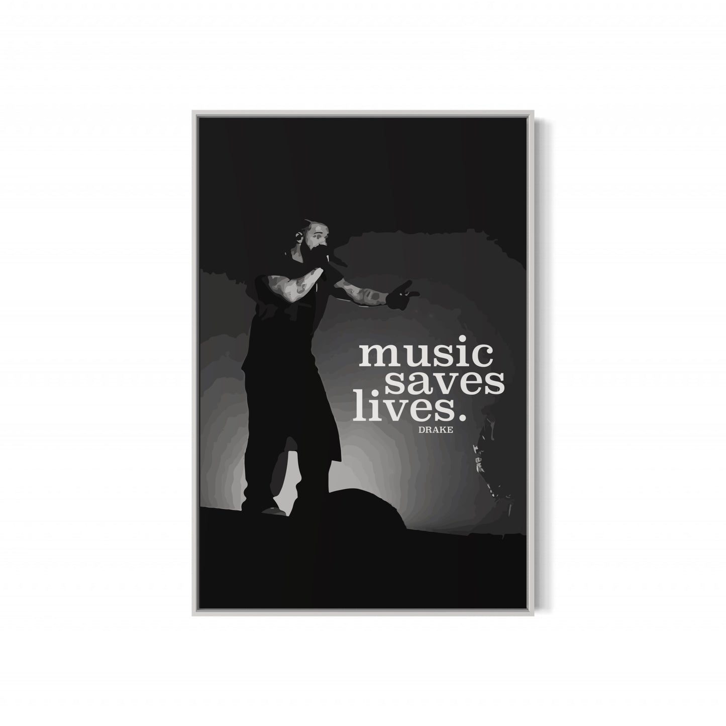 DRAKE Music Saves Lives Poster