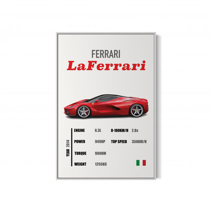 Ferrari Laferrari - Specifications Poster