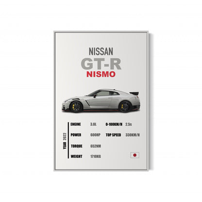Nissan GT-R Nismo - Specifications Poster