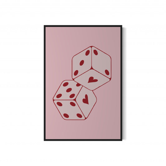 Heart Dice Poster