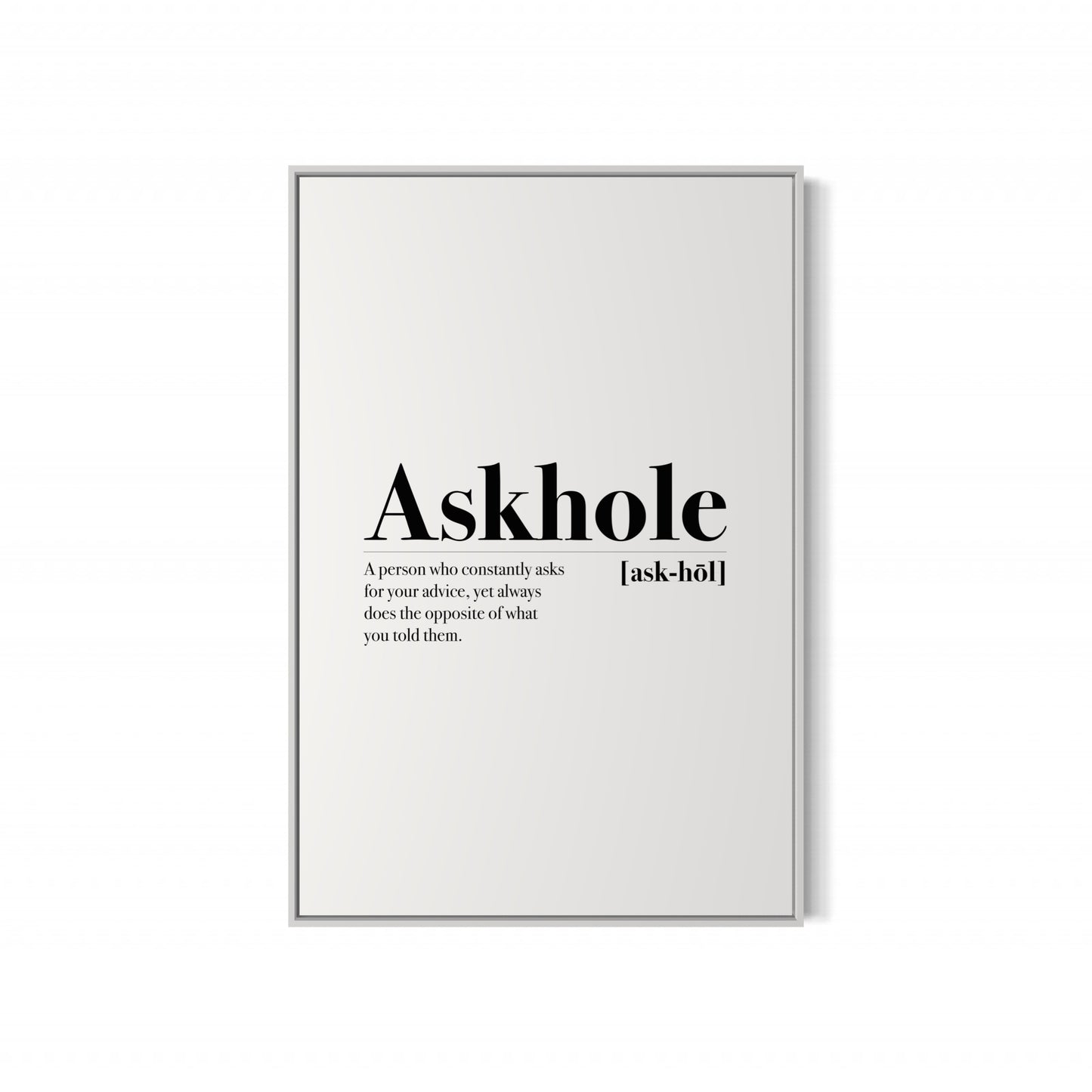 ASKHOLE Poster
