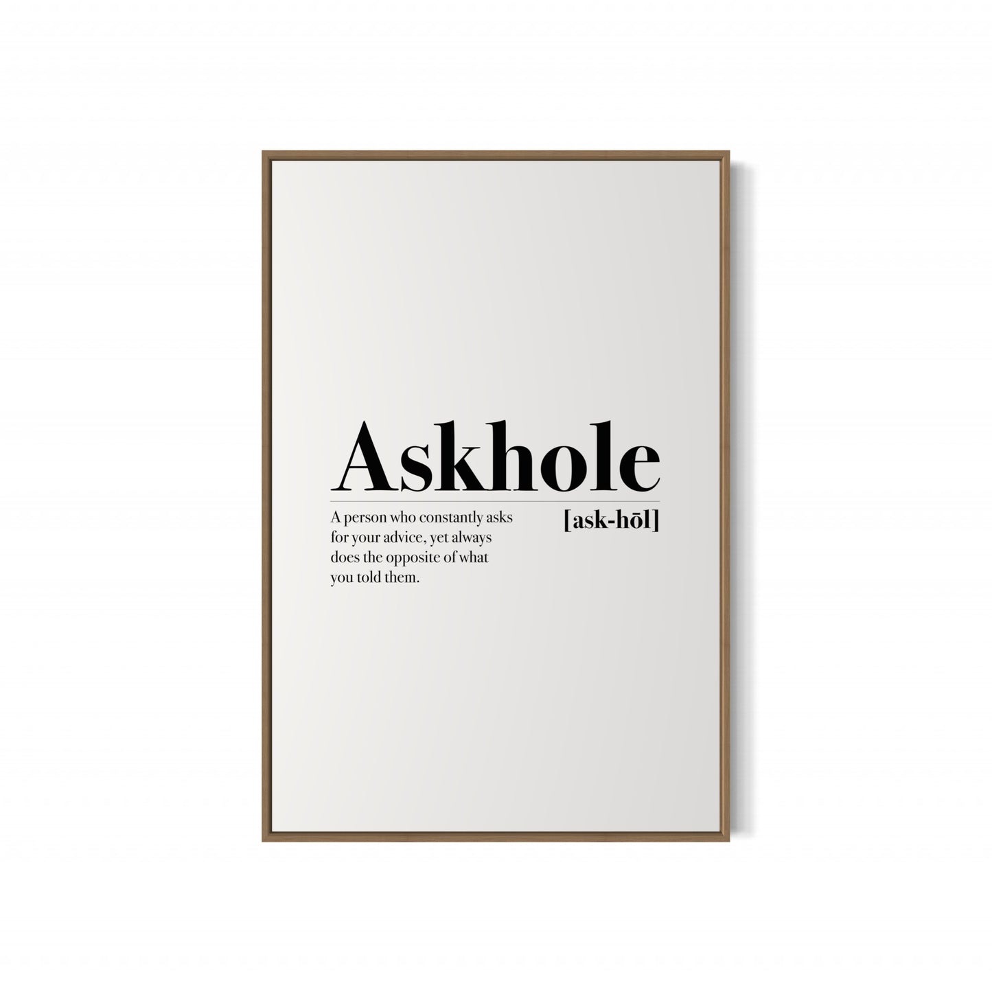 ASKHOLE Poster