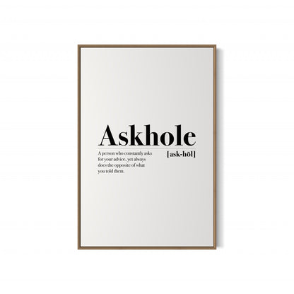 ASKHOLE Poster