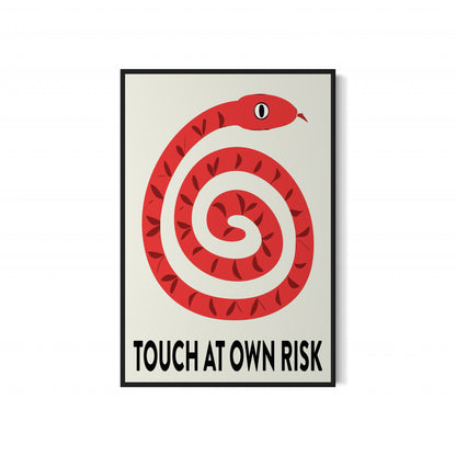 TOUCH AT OWN RISK Poster