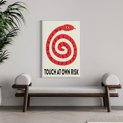 TOUCH AT OWN RISK Poster
