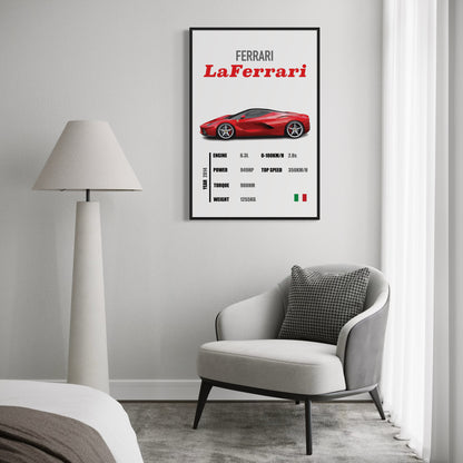 Ferrari Laferrari - Specifications Poster