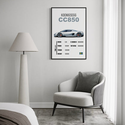 Koenigsegg CC850 - Specifications Poster
