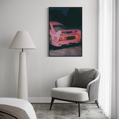 Pink Ferrari F40 Poster