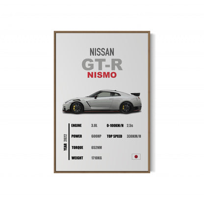 Nissan GT-R Nismo - Specifications Poster